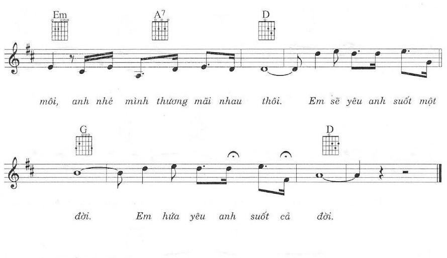 Sheet nhạc Một Đời Yêu Em 3